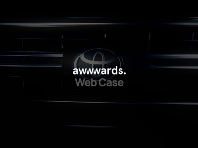 Toyota New Vision - Web Case on Awwwards 3d 3d animation 3d car animation awwwards case case study motion motion graphics promo promo video toyota