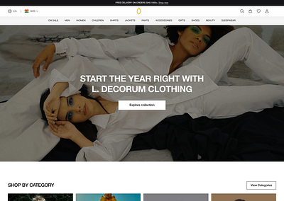 L Decorum Ecommerce design exploration design exploration ecommerce ecommerce design ecommerce store fintech product design product designer ui ui design uiux ux ux design