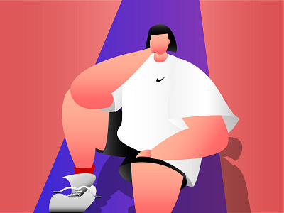 Nike girl fashion girl illustration nike street