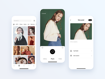 ins重设 app design mobile social contact ui ux