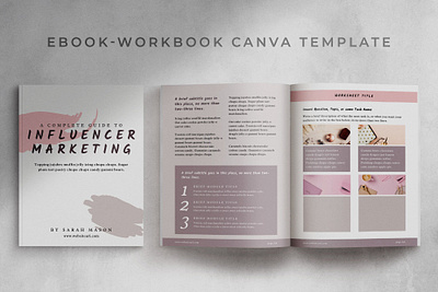 eBook-Workbook Hybrid Canva template | Sandy branding brochure business canva catalogue clean download elegant magazine modern portfolio template templates workbook