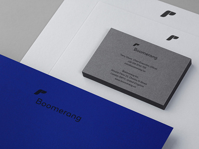 Boomerang. Car rental startup. brand branding business cards identity letterhead logo logotype luxury minimal minimalism