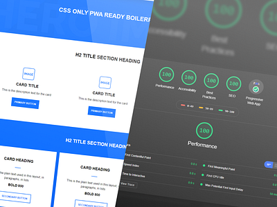 PWA ready hight-speed page css only pwa responsive ui ux web web development