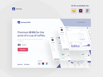 UI Kit landing page dashboard statistics ui ui kit ui kits ux