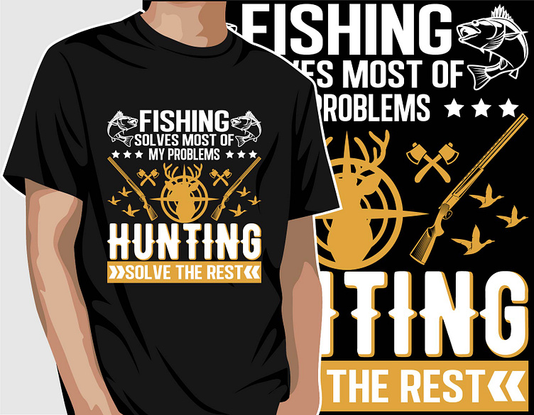Hunting T-shirt Design | Hunting Shirt Design | Hunting Tees by Mousumi ...