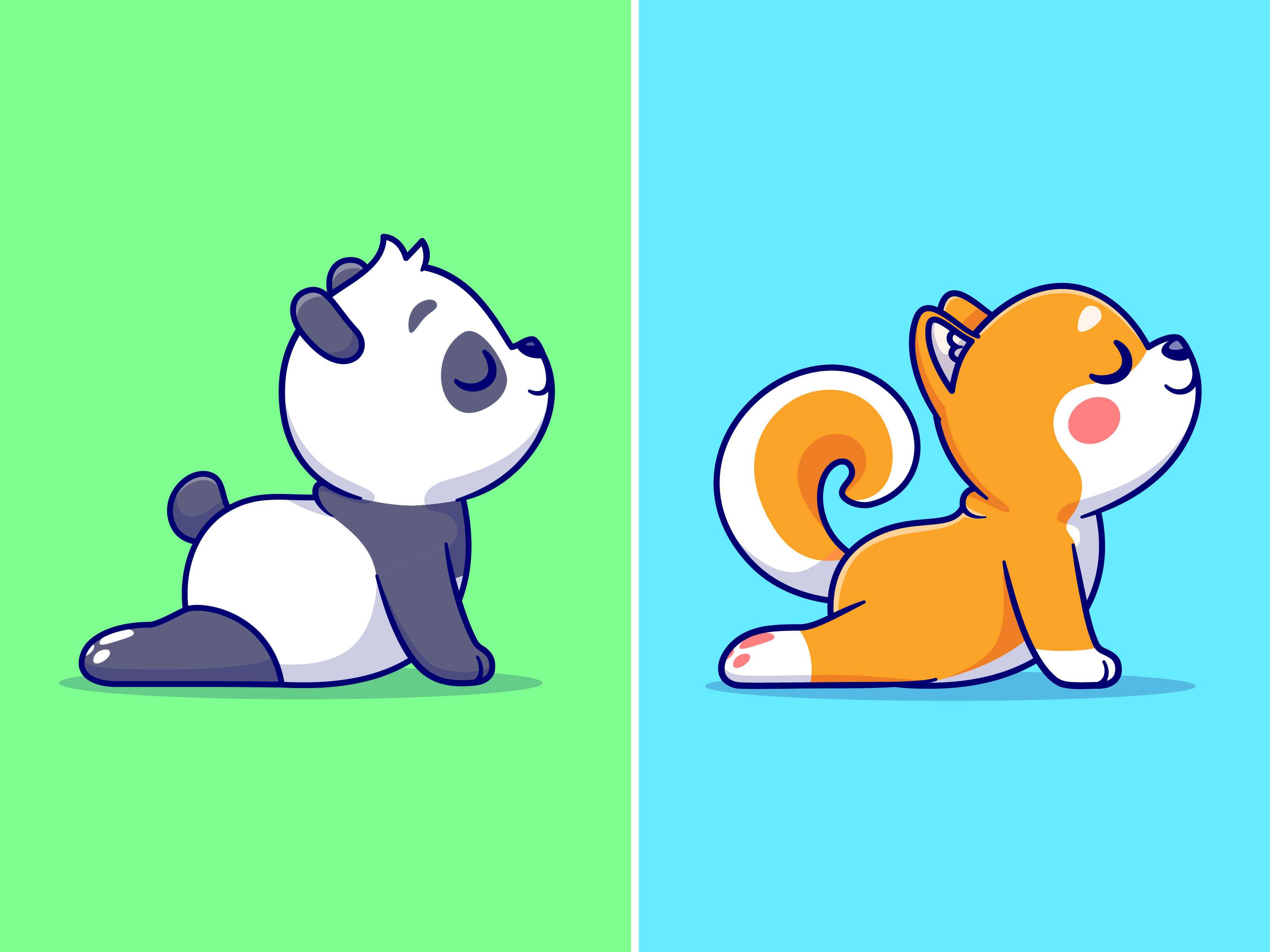 Cute Panda🐼🎧☕ by catalyst on Dribbble