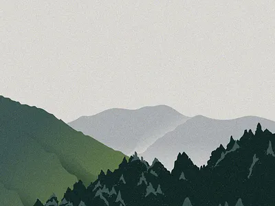 Pines & mountains adventure artwork mountains nature art nature illustration outdoor magazine vector illustration wandering wildlife