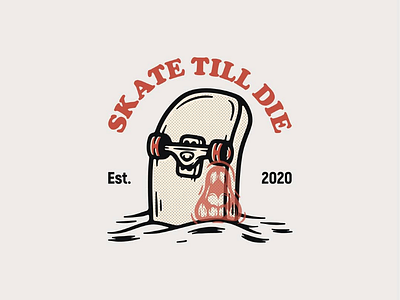 skate till die illustration skate