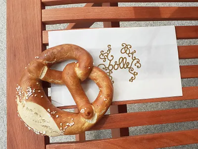 Bolle Logo Bakery Bag bakery bakerybag branding elegant finer things graphicdesign logo picnic pretzel print sophisticated