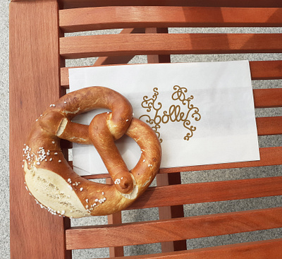 Bolle Logo Bakery Bag bakery bakerybag branding elegant finer things graphicdesign logo picnic pretzel print sophisticated