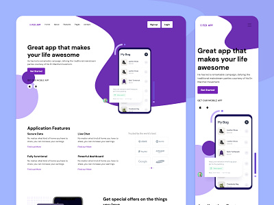 App Landing Page Theme bootstrap bootstrap 4 bootstrap theme landing page landing page design ui