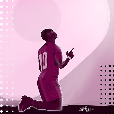 Sadio Mane art digital painting illustration