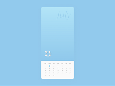 Daily UI 38 🗓 Calendar blue calendar calendar design calendar ui daily ui dailyui dailyui 038 light blue uidesign