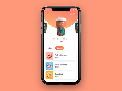 Biji Coffee App UI motion animation app branding coffe design dribbble interaction mobile app motion ui ux