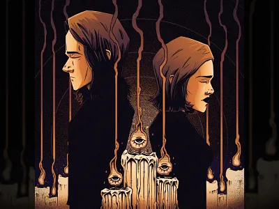 Medicine Boy - 021TCG 👁 affinity designer affinity photo art artwork band candles card dark design digital art graphic graphic design illustration music psychedelic texture