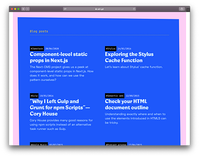 Personal site personal portfolio website