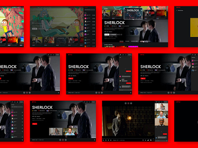 Netflix Redesign Concept app chat concept conference room design homepage homepage design interface netflix redesign rick and morty school project sherlock ui uidesign uiux user experience uxdesign video web