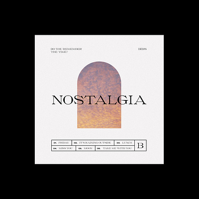 NOSTALGIA EP – Cover abstract aftereffects album album artwork album cover cover design ep ep cover graphic graphicdesign lofi music typography