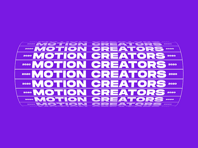 Motion Creators । Animated Typography animated gif animated type kinetic motion animation motion art text animation