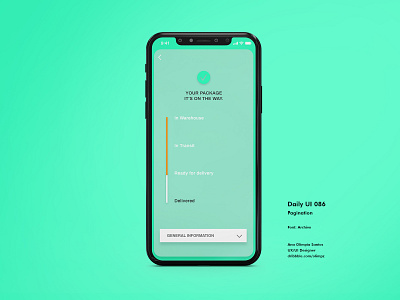 Progress Bar #086 DailyUi Challenge application chalenge color dailyui086 dailyuichalenge dribbble interface progress bar tracking app transit user interaction