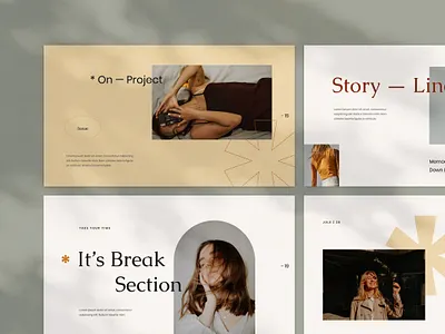 Sunne - Creative Presentation Template branding editorial design google slides keynote presentation layout design minimal moodboard pitch deck powerpoint presentation design presentation template template ui design