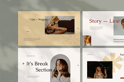 Sunne - Creative Presentation Template branding editorial design google slides keynote presentation layout design minimal moodboard pitch deck powerpoint presentation design presentation template template ui design