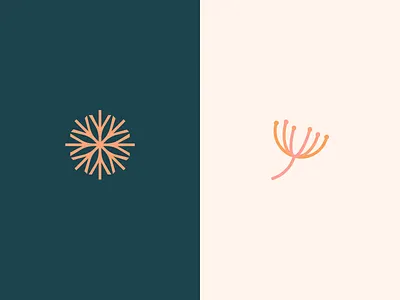 Dandelion Logo Exploraitons art branding dandelion design flower fun geometric logo logo design nature symbol