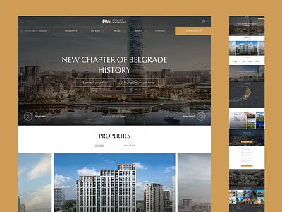Home Viewport and Full View - Belgrade Waterfront belgrade belgradewaterfront branding product design typography ui ui ux ui design uidesign uiux ux uxdesign web webdesign