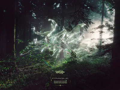 FRAGILE 3d art 3d artist 3dsmax artwork chrome chrome type chrometype custom type design graffiti digital hypebeast lettering render shiny typography visual art visual design