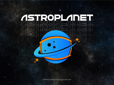 Astroplanet - Modern Brand Identity Design app icon astronaut blue gradient brand identity branding cosmos creative futuristic logo galactic galaxy gradient graphic design logo minimal modern logo orbit logo planet logo space stars technology