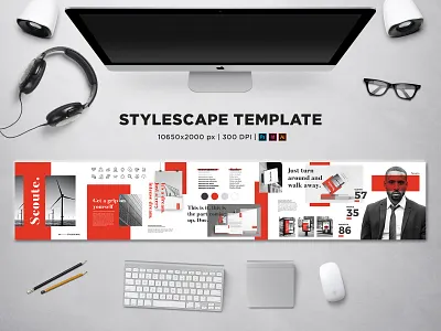 Moodboard Template brand design brand identity branding concept design design process graphic layout logo logo design moodboard proposal stylescape template