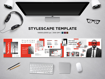 Moodboard Template brand design brand identity branding concept design design process graphic layout logo logo design moodboard proposal stylescape template