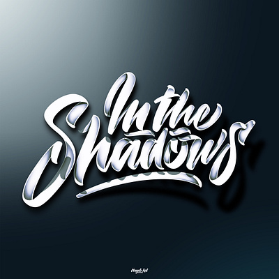 Shadows (video link in description) angeloknf branding brush calligraphy details hand lettering lettering light logo photoshop script shadows type typography