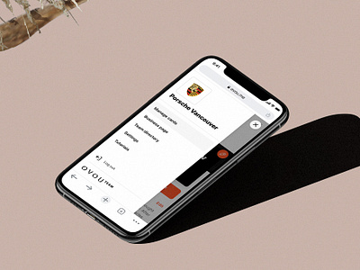 Porsche team profile. Team dashboard. Smart Business Card OVOU basov basovdesign card dashboard dashboard design digital card manage cards minimal minimalistic mobile app mobile profile mobile ui saas design smart team directory teams template ui vcard web