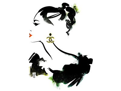 Ennji62 D artdirection beauty chic elegant fashion fashion illustration flatdesign graphic illustrator minimalist portrait style vector vectorillustration ënnji