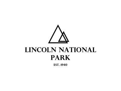 National park logo Daily logo challenge day 20 dailylogochallenge dailylogodesign lincoln national park logo national park logo