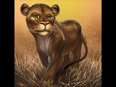 A Lioness slot symbol⁠ 🦁🦁🦁 africa slot africa symbols africa themed gamble gambling gambling design game design lioness lioness art lioness design lioness illustration lioness slot symbol lioness symbol slot symbol developer slot symbol development