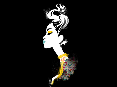Ennji48 D artdirection beauty chic elegant fashion fashion illustration flatdesign graphic illustrator minimalist portrait style vector vectorillustration ënnji