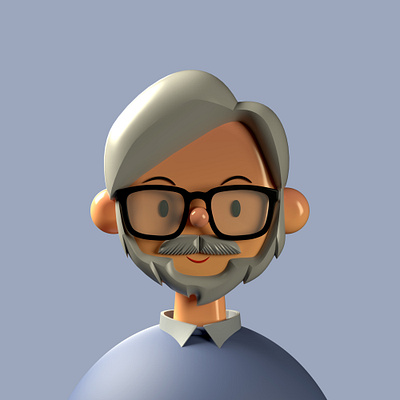 Hayao Miyazaki | Toy Faces | 3D Illustration 3d 3d animation abstract anime app avatar brand c4d character design cute design freebie hayao miyazaki illustration list plugin product toy faces ui ux