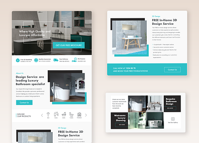 Web Design Concepts For Bathroom Accessories branding design ecommerce design interface ui uiux user experience web webdesign website design