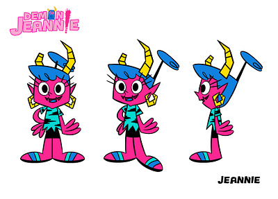 Jeannie animated character characterdesign childrens illustration design digital illustration illustrator photoshop project ps tvseries vector vectorillustration vectorillustrator