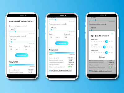 Design concept | Mortgage calculator calculator design webdesign website design веб дизайн калькулятор пользовательский интерфейс