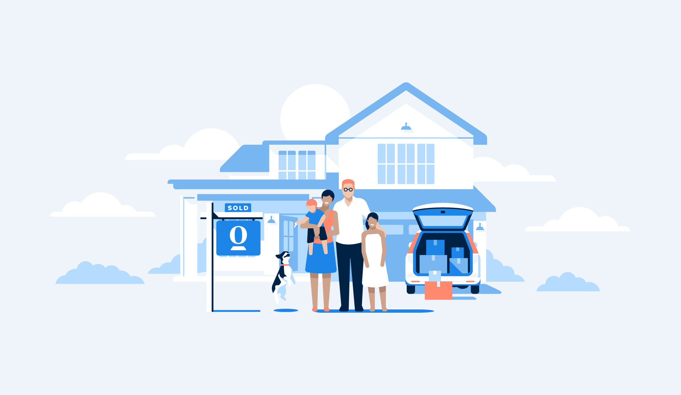 Opendoor Brand Illustrations branding dan kuhlken design dkng dkng studios geometric home house icon illustration nathan goldman opendoor real-estate sketch style guide vector