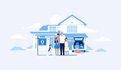 Opendoor Brand Illustrations branding dan kuhlken design dkng dkng studios geometric home house icon illustration nathan goldman opendoor real estate sketch style guide vector