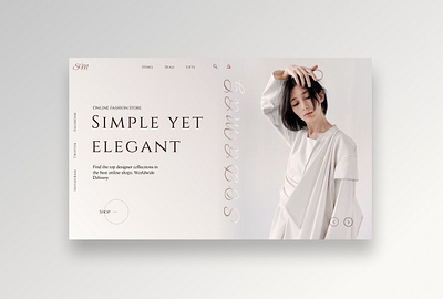 The first screen/ Online store design ui uidesign uiinspiration ux web webdesign website website design