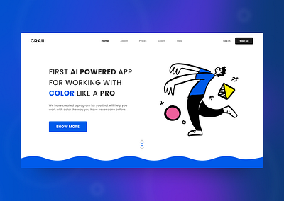 GRAI APP WEB branding design flat illustration logo minimal typography vector web website