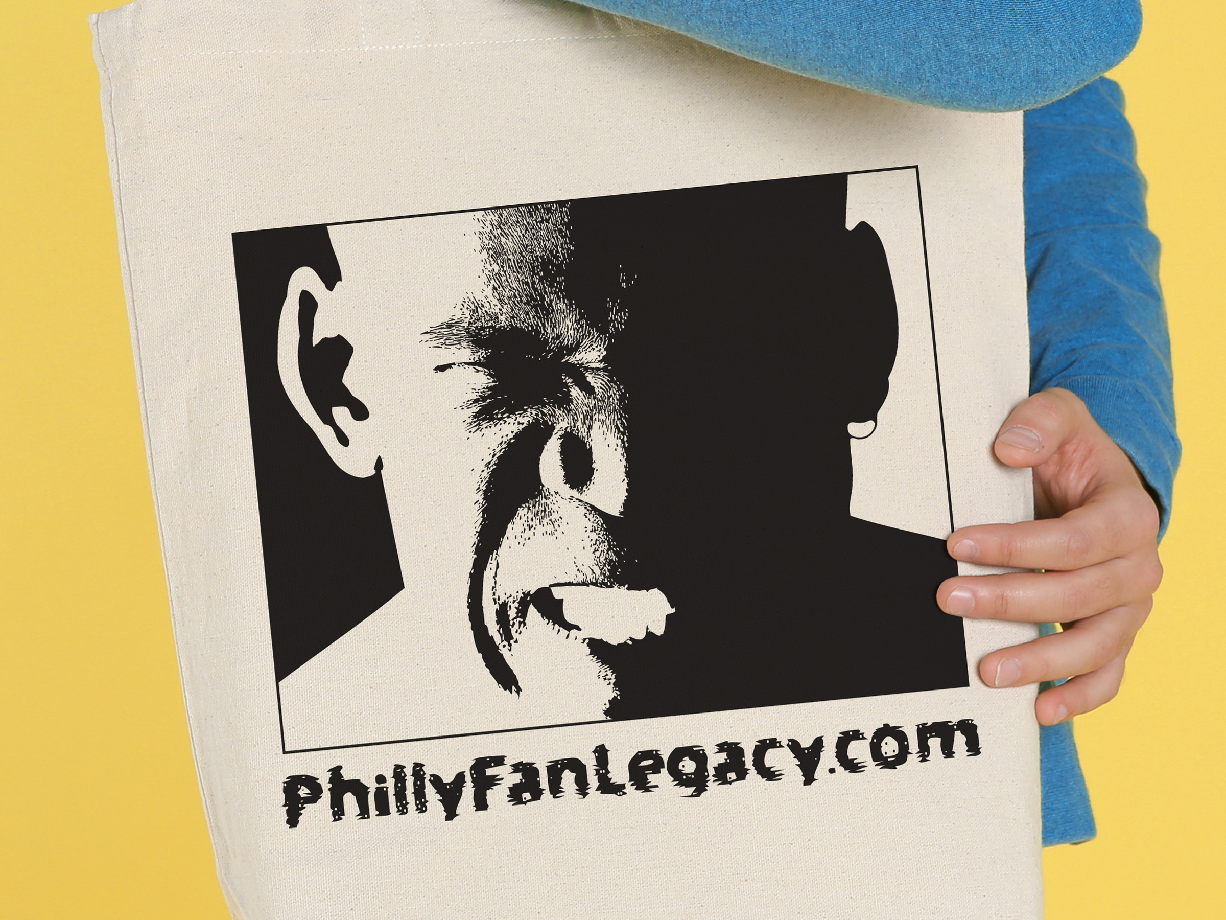 Philly Fan Legacy - casual wear logo design anger apparel imprint black white branding casual wear fan frustration graphic design high contrast illustration logo philadelphia philly posterize sports sports fans