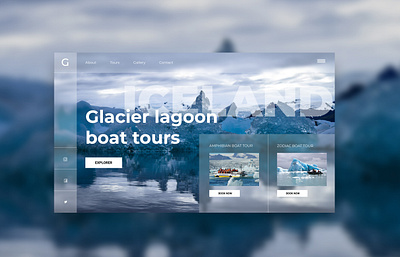 Iceland tour design ui uidesign uiinspiration ux web webdesign website website design