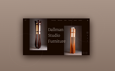 Furniture studio website design ui uidesign uiinspiration ux web webdesign website website design