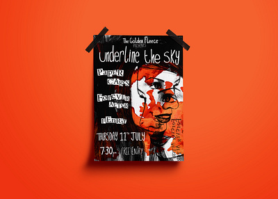 Underline The Sky Gig Poster design gig poster illustration poster design print